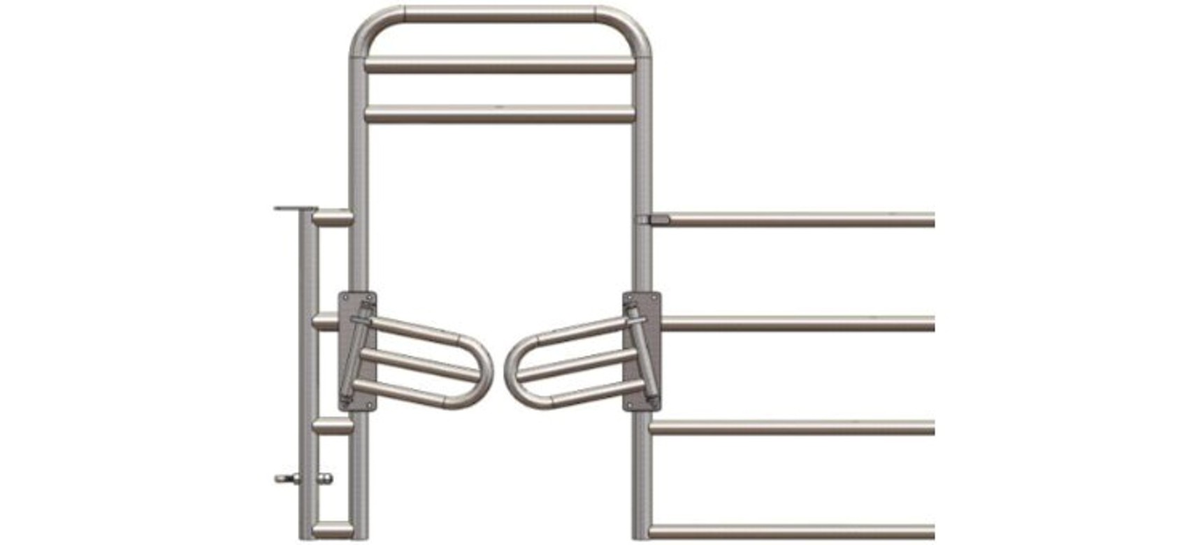 Embout de panneau 4L passage vaches avec portillon