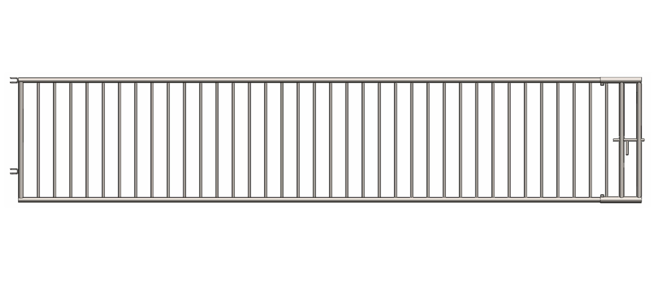 Barrière de séparation H= 1000 à barreaudage vertical L= 5000