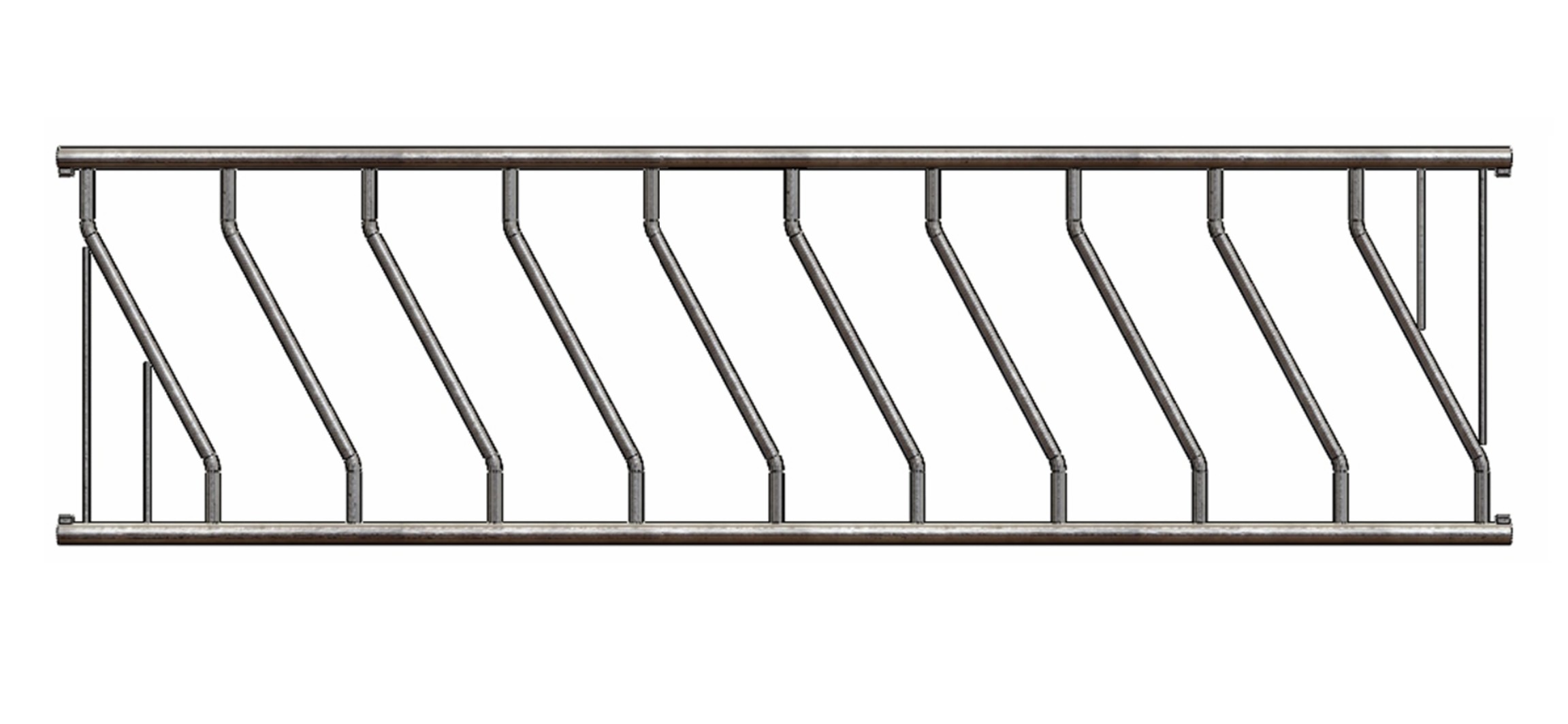 Panneau libre service veaux L=2810 – 9 places